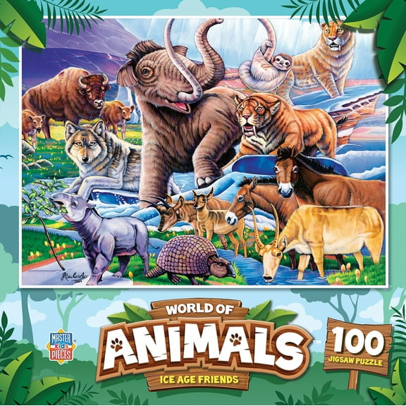 MasterPieces 100 Piece Jigsaw Puzzle for Kids - Ice Age Friends - 11.5"x15"