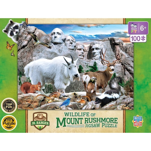 MasterPieces 100 Piece Jigsaw Puzzle for Kids - Mount Rushmore