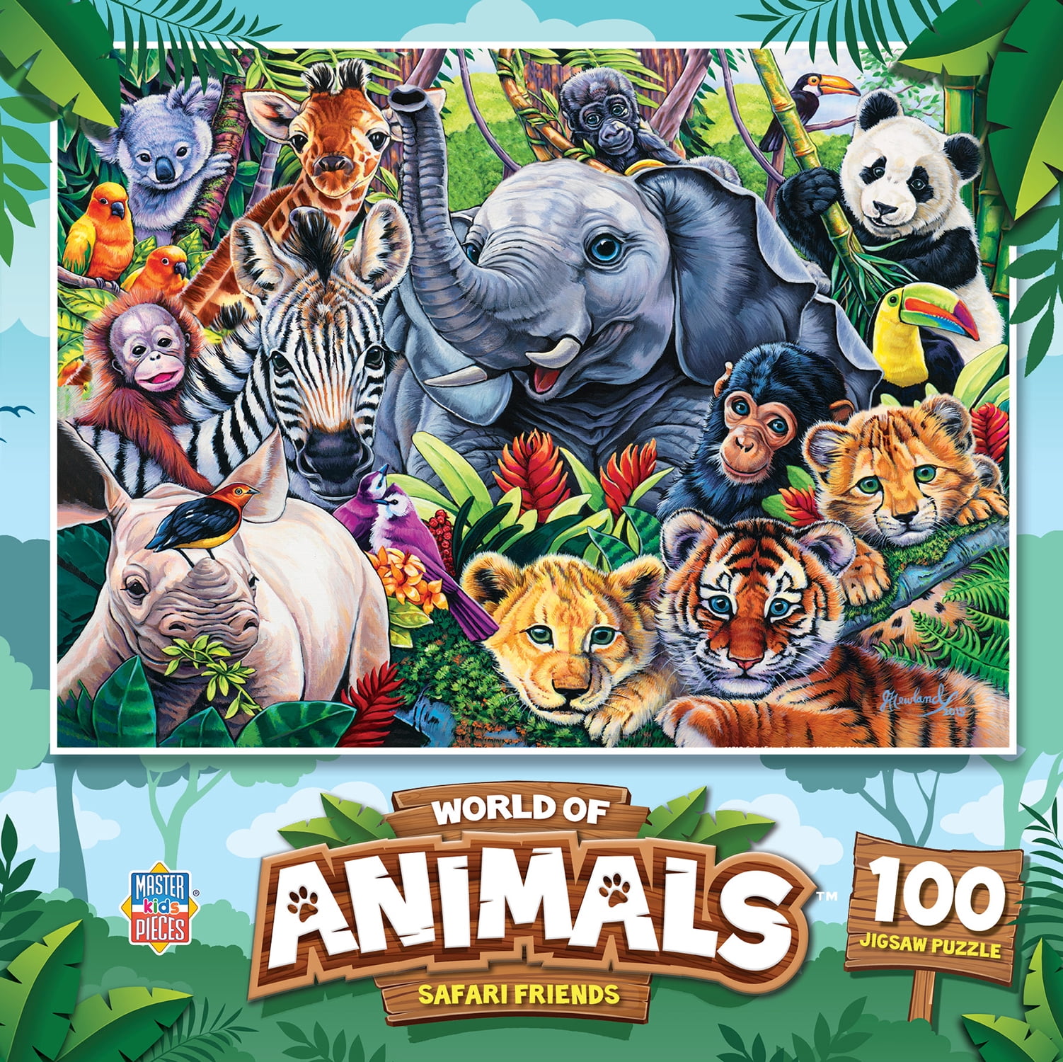 MasterPieces, Jigsaw Puzzle, Safari Friends, 11.5