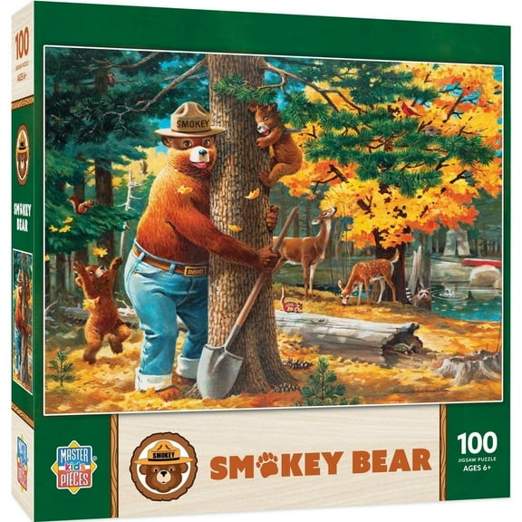MasterPieces 100 Piece Jigsaw Puzzle for Kids - Smokey Bear