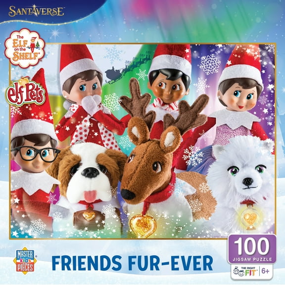 MasterPieces 100 Piece Kids Christmas Jigsaw Puzzle - Friends Fur-ever