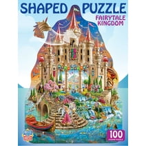 MasterPieces 100 Piece Shaped Jigsaw Puzzle - Fairy Kingdom - 14"x19"