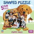 thumbnail image 1 of MasterPieces 100 Piece Shaped Jigsaw Puzzle - Puppy Pals - 14"x19", 1 of 5