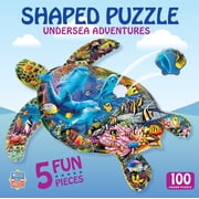 MasterPieces 100 Piece Shaped Jigsaw Puzzle - Undersea Adventures - 14"x19"