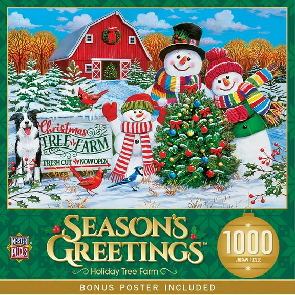 MasterPieces 1000 Piece Christmas Jigsaw Puzzle - Holiday Tree Farm