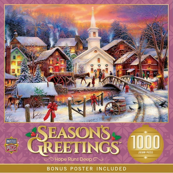 MasterPieces 1000 Piece Christmas Jigsaw Puzzle - Hope Runs Deep