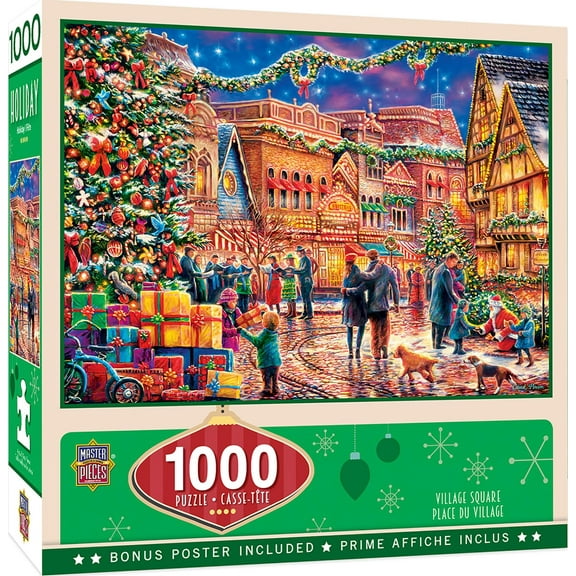 MasterPieces 1000 Piece Christmas Jigsaw Puzzle - Village Square