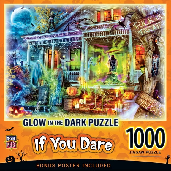MasterPieces 1000 Piece Halloween Glow in the Dark Puzzle - If You Dare