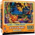 thumbnail image 1 of MasterPieces 1000 Piece Halloween Jigsaw Puzzle - A Scary Night Outside, 1 of 6