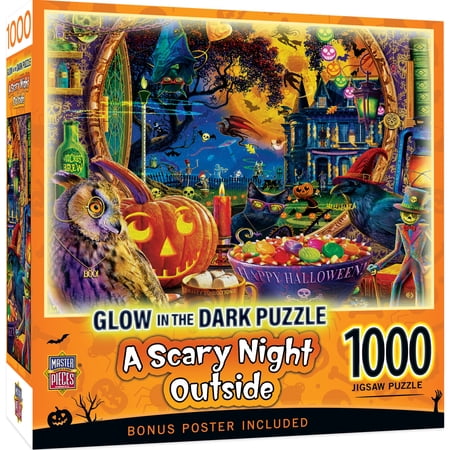 MasterPieces 1000 Piece Halloween Jigsaw Puzzle - A Scary Night Outside