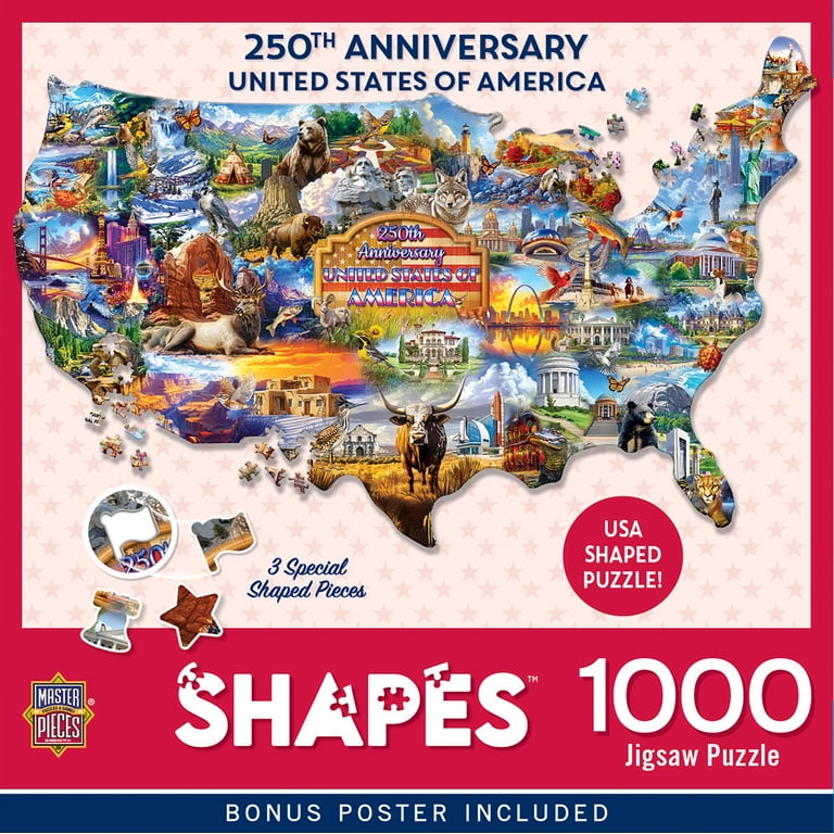 MasterPieces 1000 Piece Jigsaw Puzzle - 250th Anniversary USA - 27