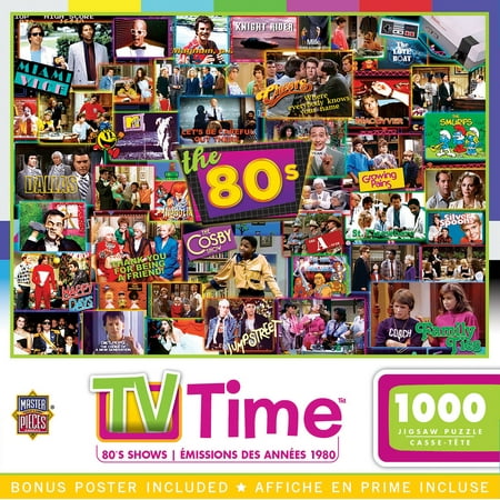 MasterPieces 1000 Piece Jigsaw Puzzle - 80's Shows - 19.25"x26.75"