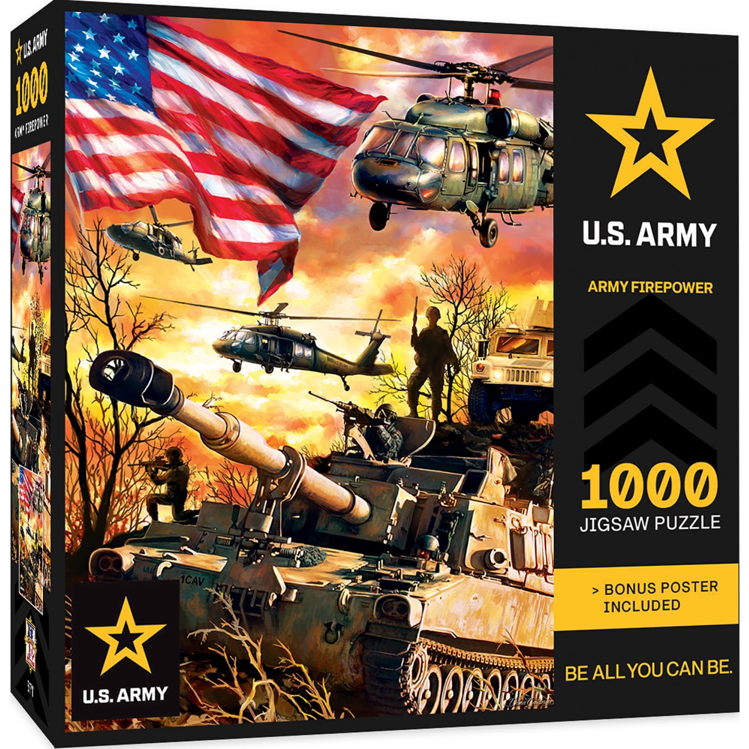MasterPieces 1000 Piece Jigsaw Puzzle - Army Firepower - 19.25"x26.75"