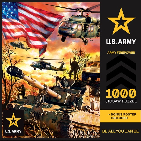 MasterPieces 1000 Piece Jigsaw Puzzle - Army Firepower - 19.25"x26.75"