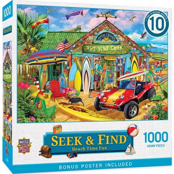 MasterPieces 1000 Piece Jigsaw Puzzle - Beach Time Fun - 19.25"x26.75"