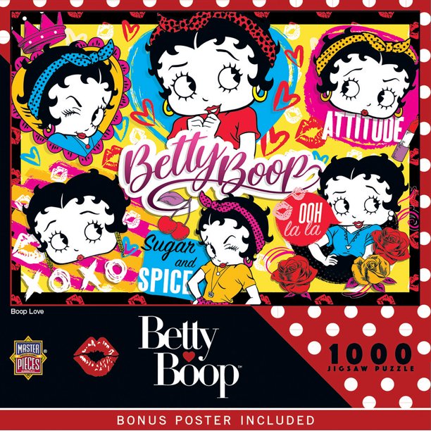 Betty Boop専用 MasterPieces 1000 Piece Jigsaw Puzzle - Boop Love - 19.25