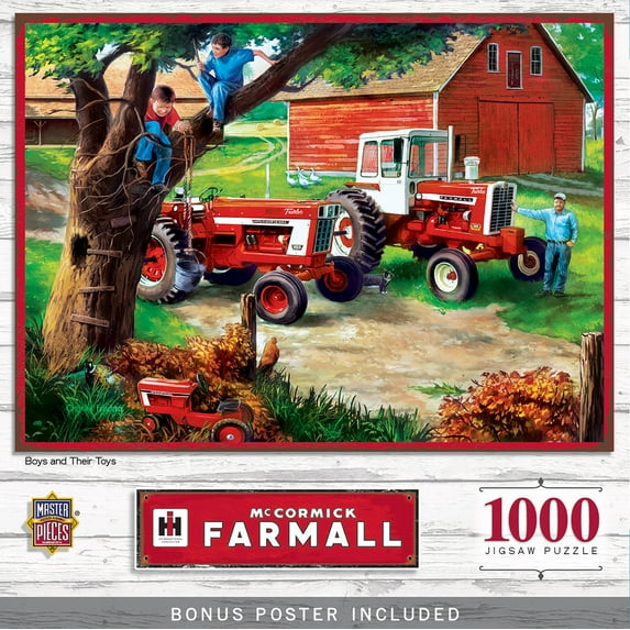 MasterPieces 1000 Piece Jigsaw Puzzle - Boys and Their Toys - 19.25"x26.75"