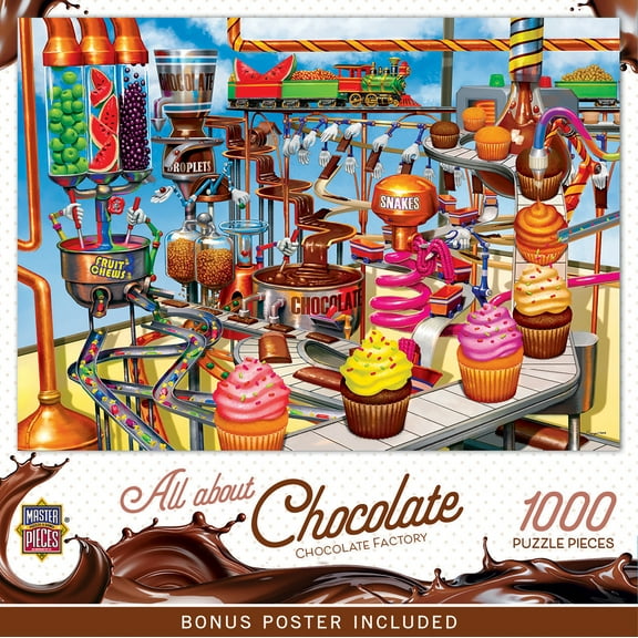 MasterPieces 1000 Piece Jigsaw Puzzle - Chocolate Factory - 19.25"x26.75"