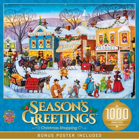 MasterPieces 1000 Piece Jigsaw Puzzle - Christmas Shopping - 19.25"x26.75"