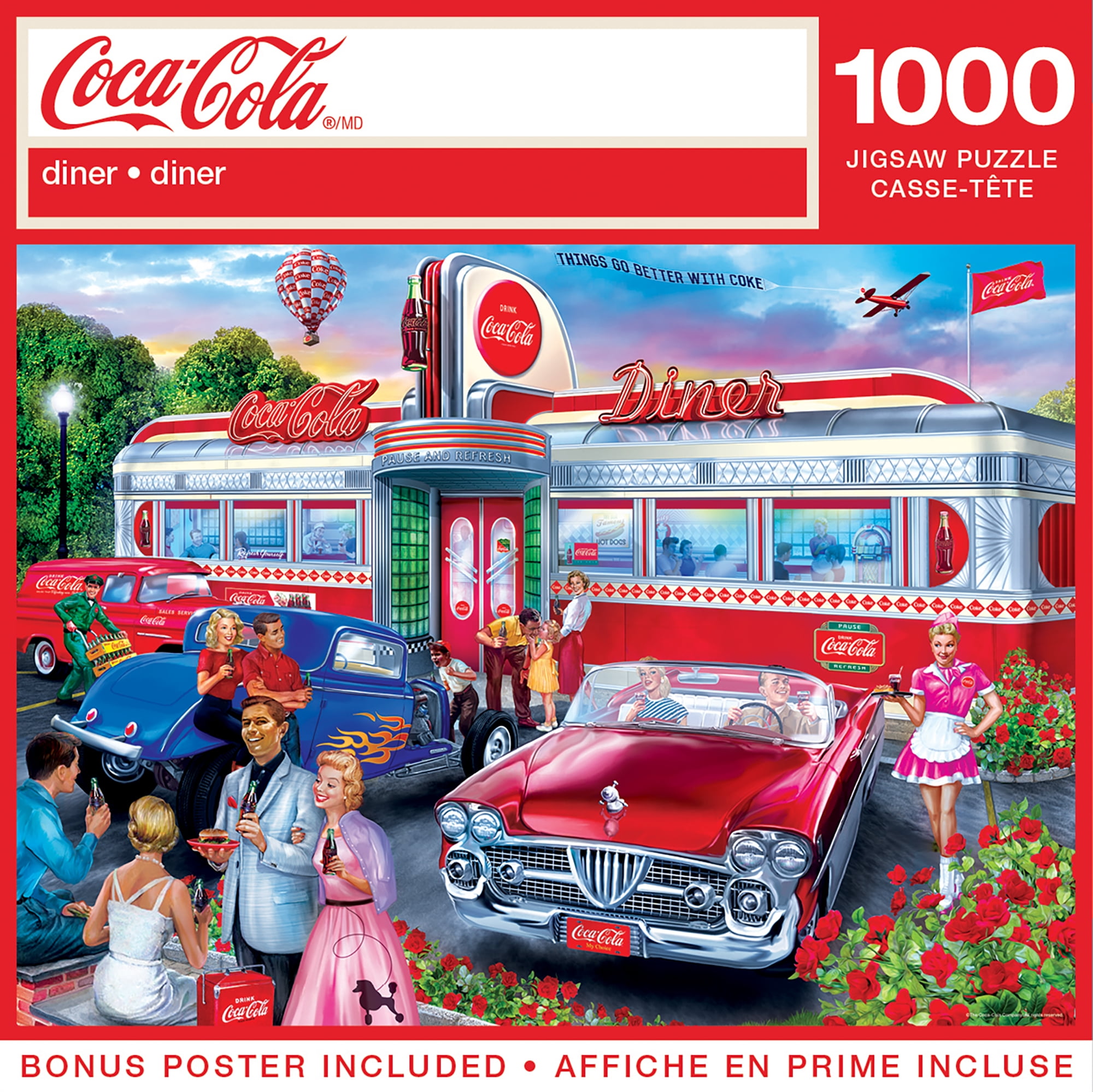 【激レア】Coca-Cola diner 1000ピースジグソーパズル MasterPieces-1000-Piece-Jigsaw