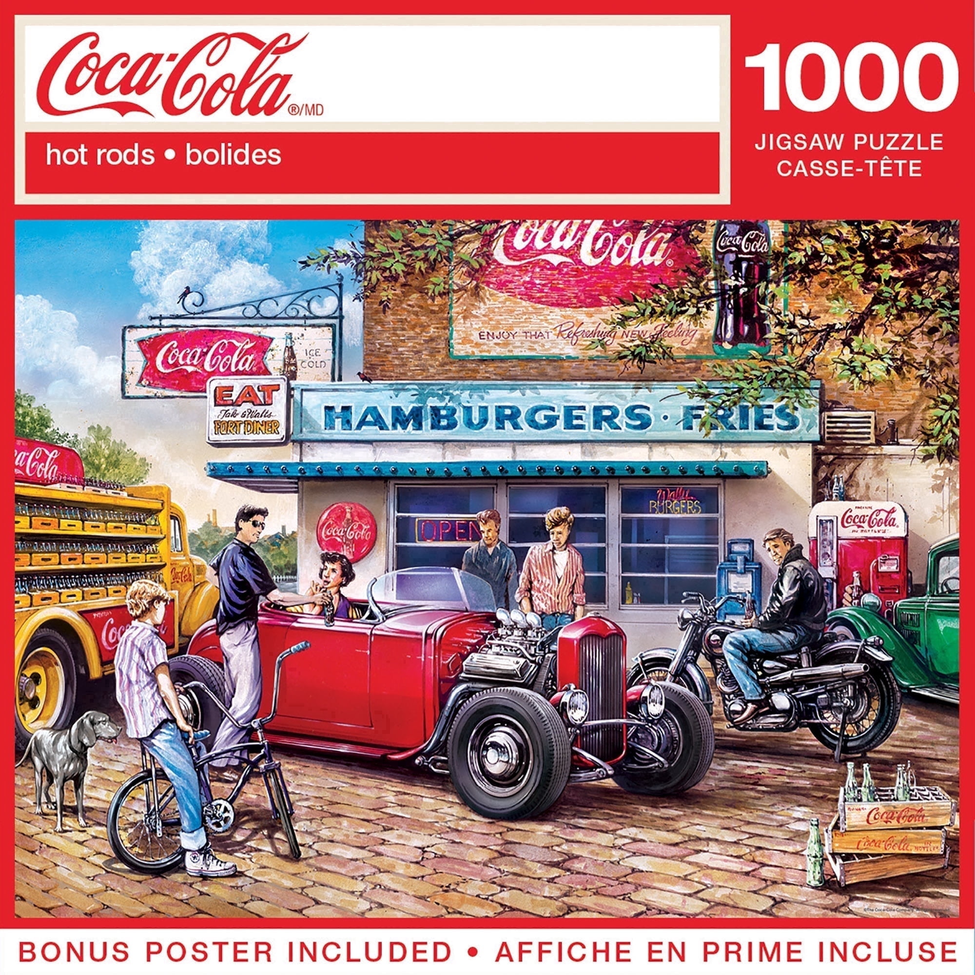 MasterPieces Coca-Cola Diner 1000 Piece Jigsaw Puzzle, 19.25
