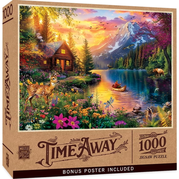 MasterPieces 1000 Piece Jigsaw Puzzle - Evening Tranquility - Scenic Nature Landscape Puzzle