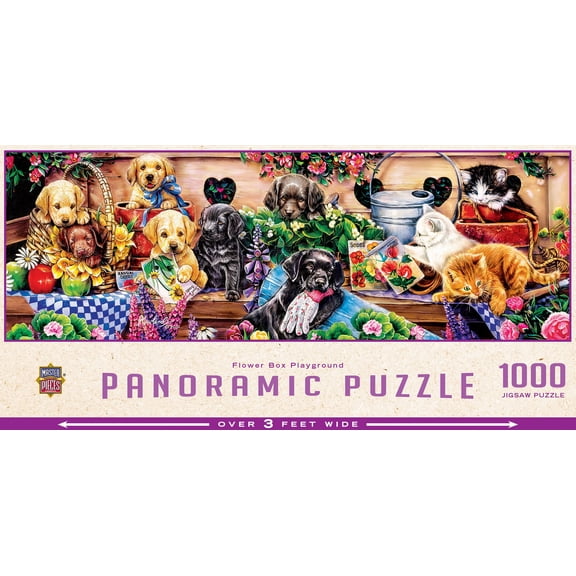 MasterPieces 1000 Piece Jigsaw Puzzle - Flower Box Playground - 13"x39"