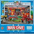 thumbnail image 1 of MasterPieces 1000 Piece Jigsaw Puzzle - Garage of Dreams - Retro Arcade & Sports Collectibles, 1 of 6