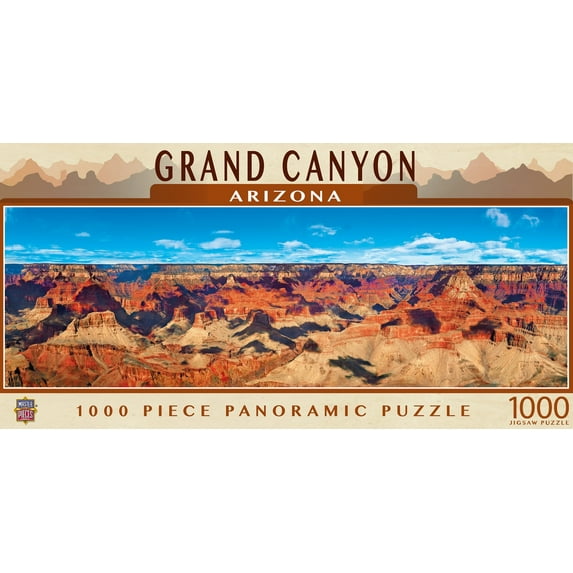 MasterPieces - 1000 Piece Jigsaw Puzzle, Grand Canyon Panoramic, Fun for Adults, Family, Kids 13" x39