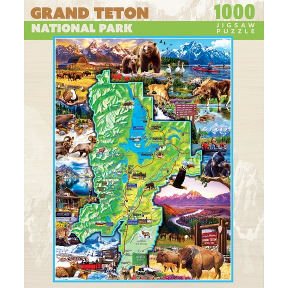 MasterPieces 1000 Piece Puzzle - Grand Teton National Park - 19.25"x26.75"