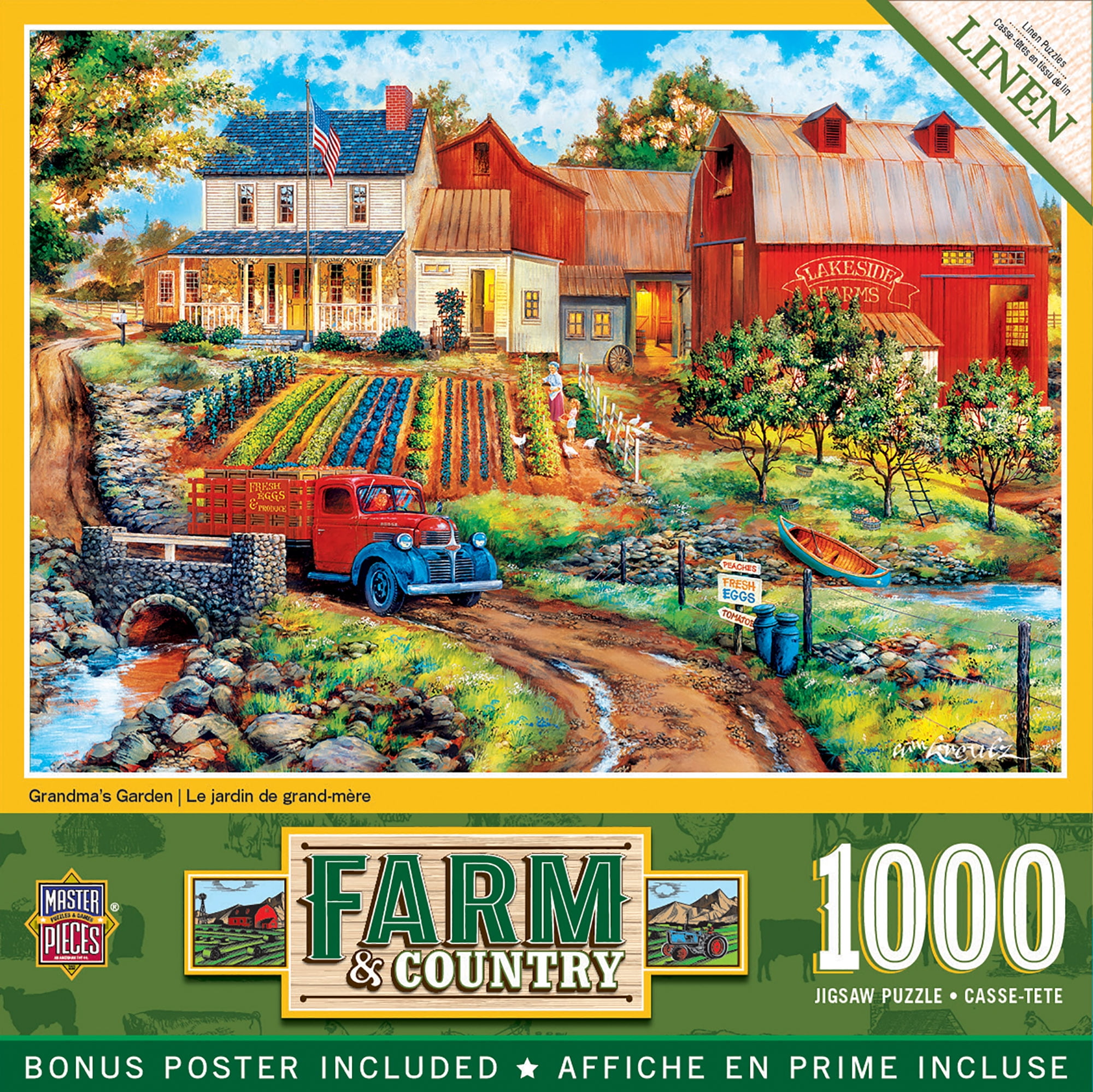 MasterPieces 1000 Piece Jigsaw Puzzle - Grandma's Garden - 19.25