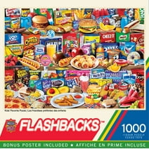 MasterPieces 1000 Piece Jigsaw Puzzle - Kids Favorite Foods - 19.25"x26.75"