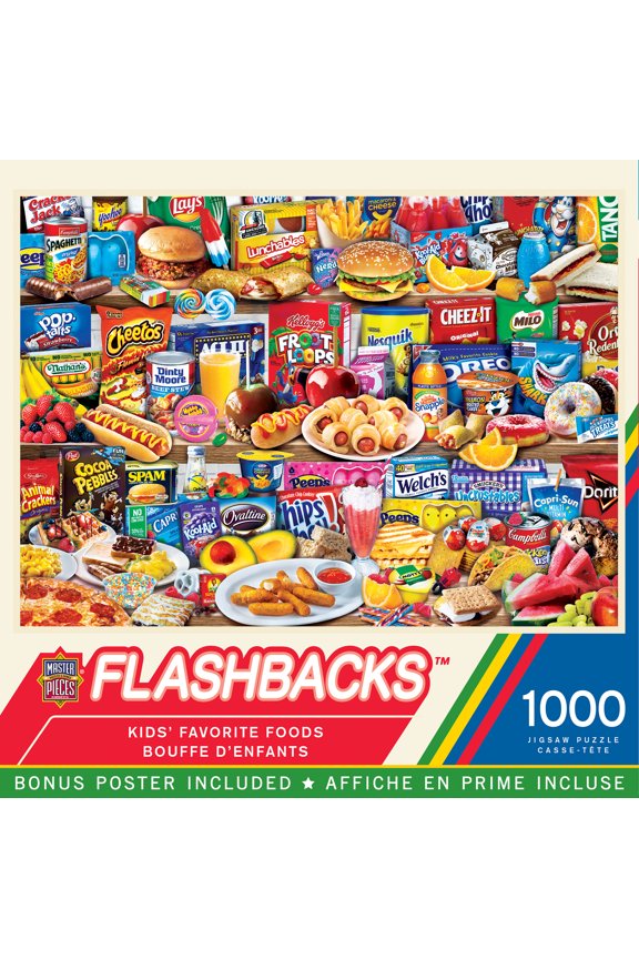 1000 Piece Jigsaw Puzzle - Favorite Foods - 19.25"x26.75"