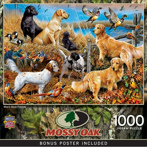 MasterPieces 1000 Piece Jigsaw Puzzle - Man's Best Friends - 19.25"x26.75"