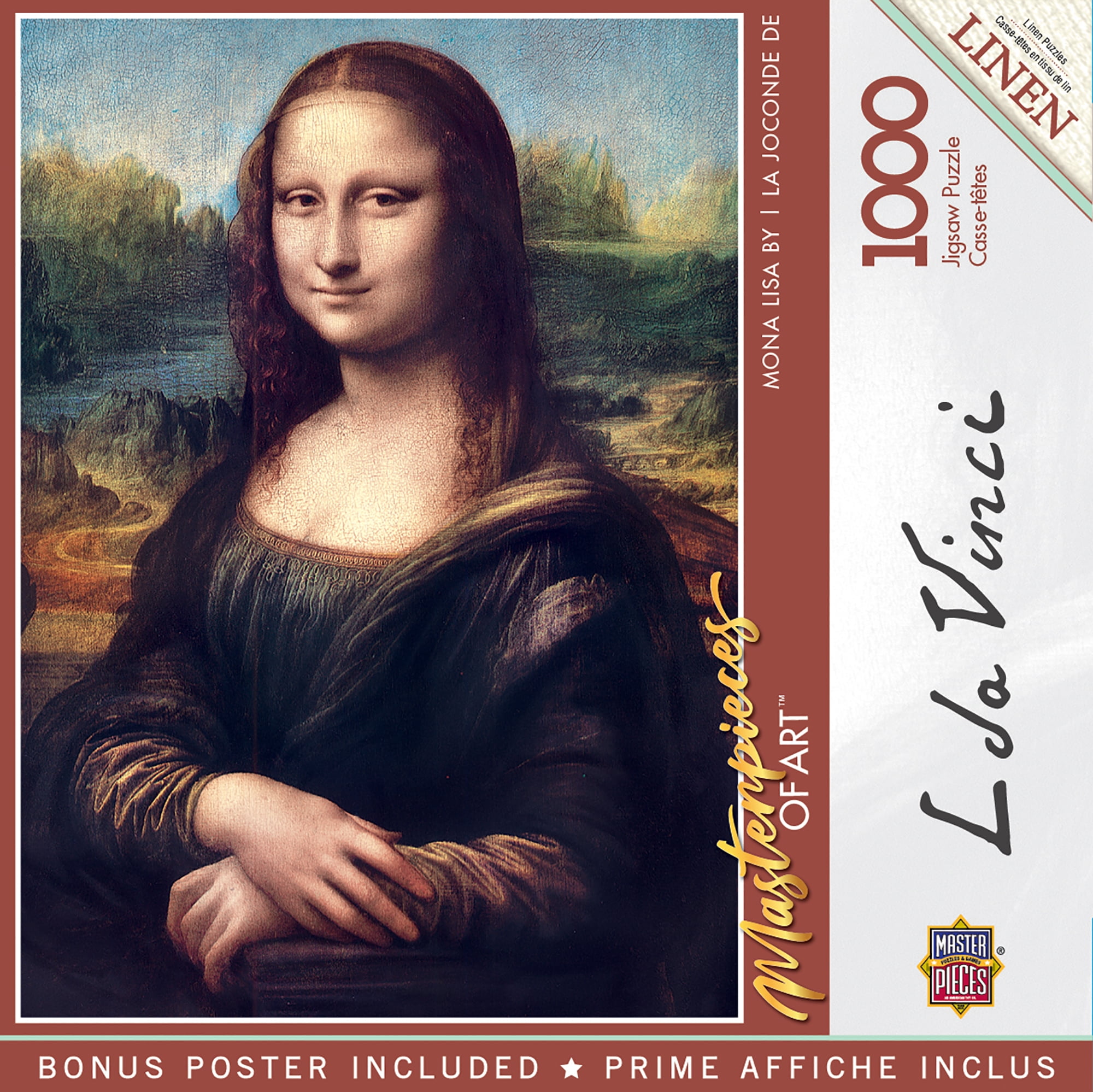 MasterPieces Mona Lisa Jigsaw Puzzle 1000 Pieces - Art Puzzle for