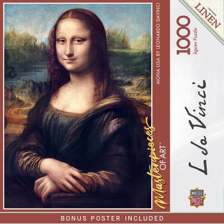 MasterPieces Mona Lisa Jigsaw Puzzle 1000 Pieces - Art Puzzle for Adults - Interlocking Design
