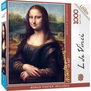 MasterPieces Mona Lisa Jigsaw Puzzle 1000 Pieces - Art Puzzle for Adults - Interlocking Design