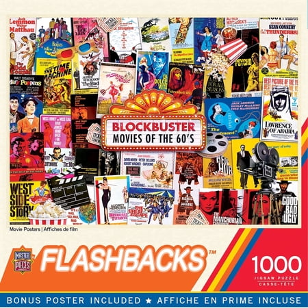 MasterPieces 1000 Piece Jigsaw Puzzle - Movie Posters - 19.25"x26.75"