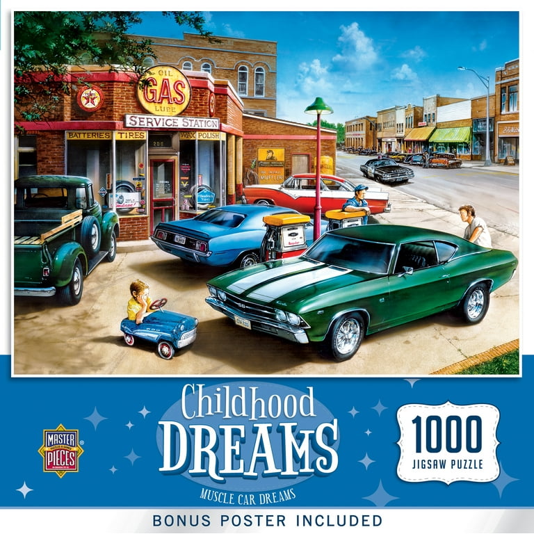 Adult's MasterPieces 1000-Piece Muscle Car Dreams Jigsaw Puzzle