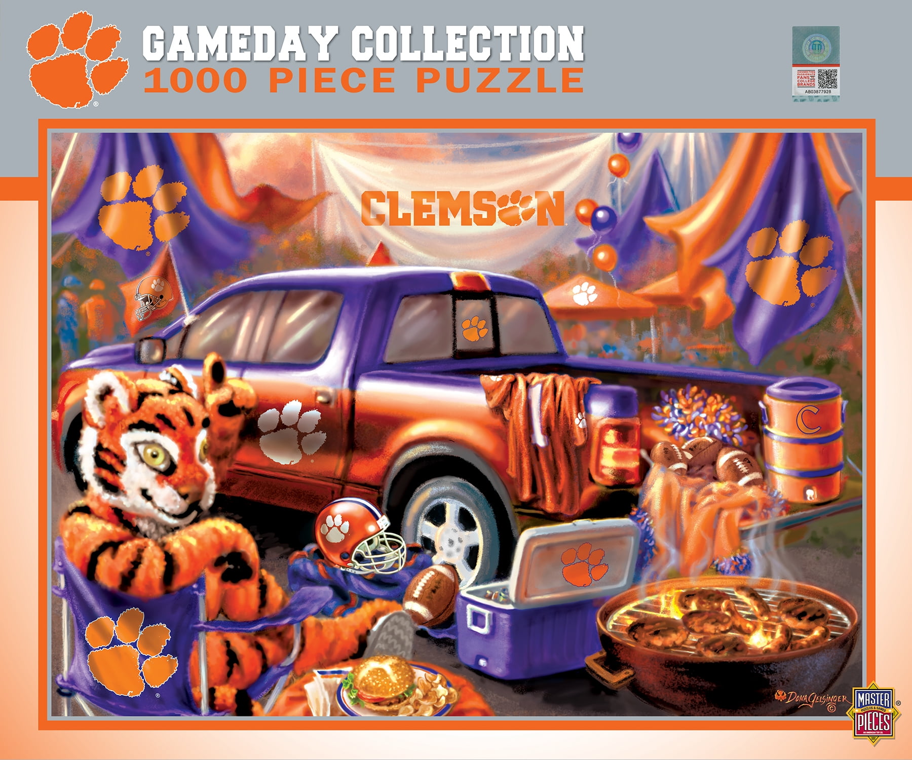 MasterPieces 1000 Piece Jigsaw Puzzle - NCAA Clemson Tigers Gameday - image 1 of 5