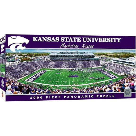 MasterPieces NCAA Kansas State Wildcats Panoramic Puzzle - 1000 Piece K State Stadium View