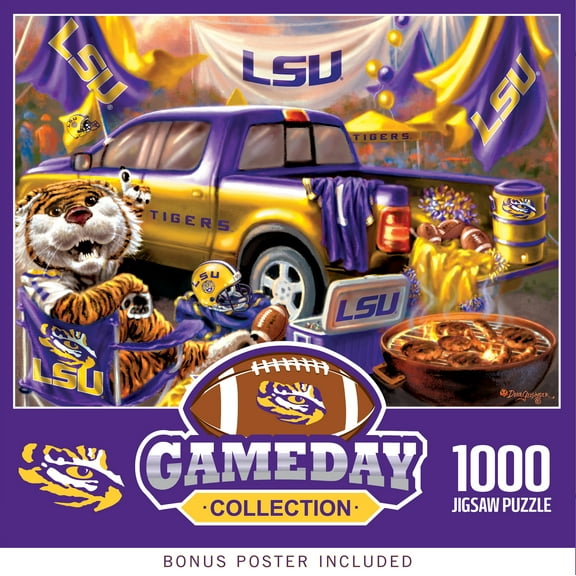 MasterPieces 1000 Piece Jigsaw Puzzle - NCAA LSU Tigers Gameday
