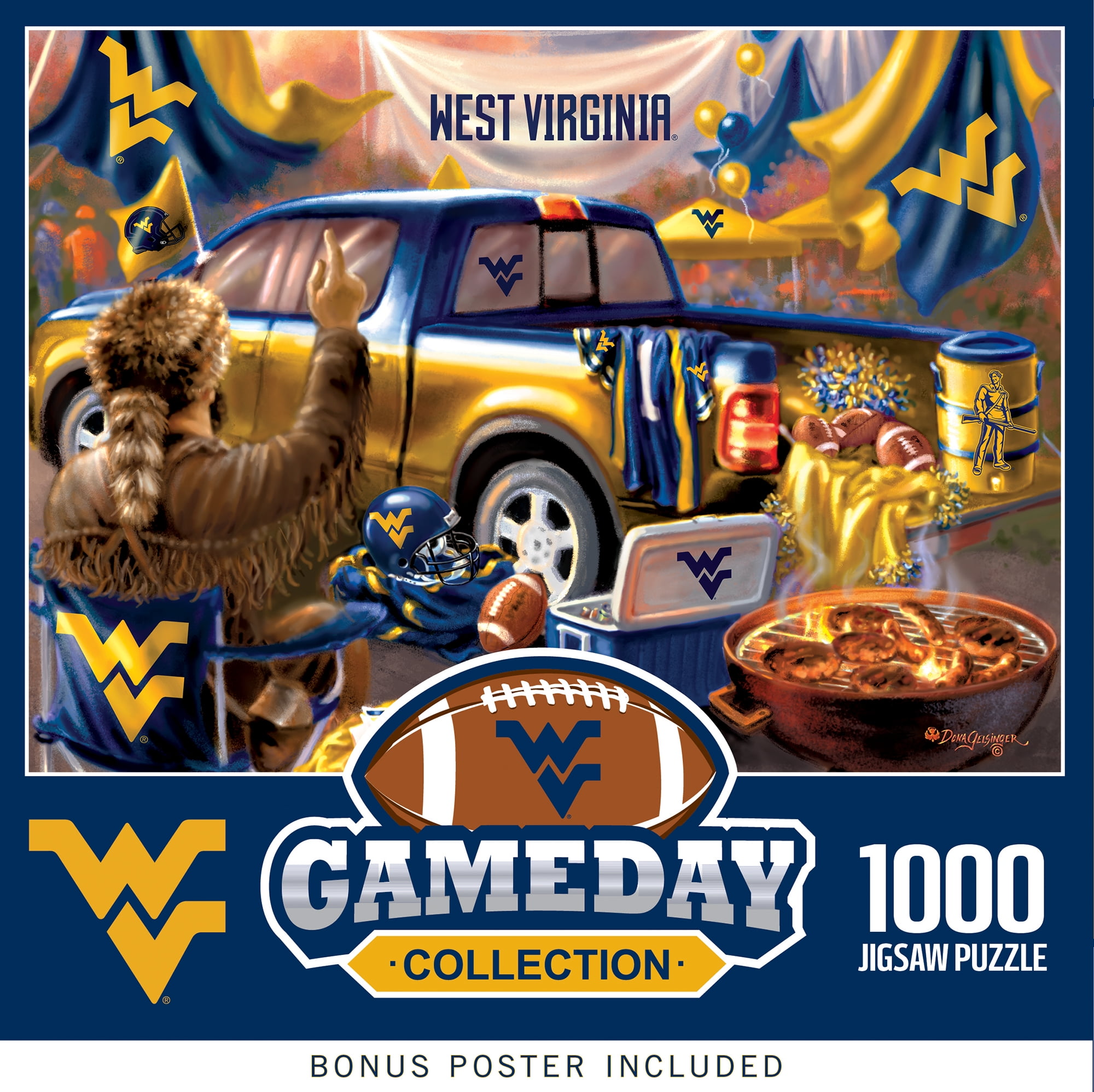 MasterPieces 1000 Piece Jigsaw Puzzle - NCAA WVU Mountaineers