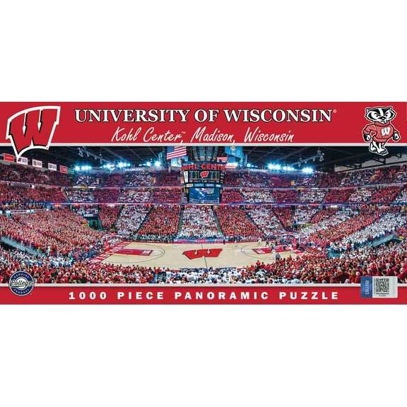 MasterPieces Sports Panoramic Puzzle - NCAA Wisconsin Badgers Basketball
