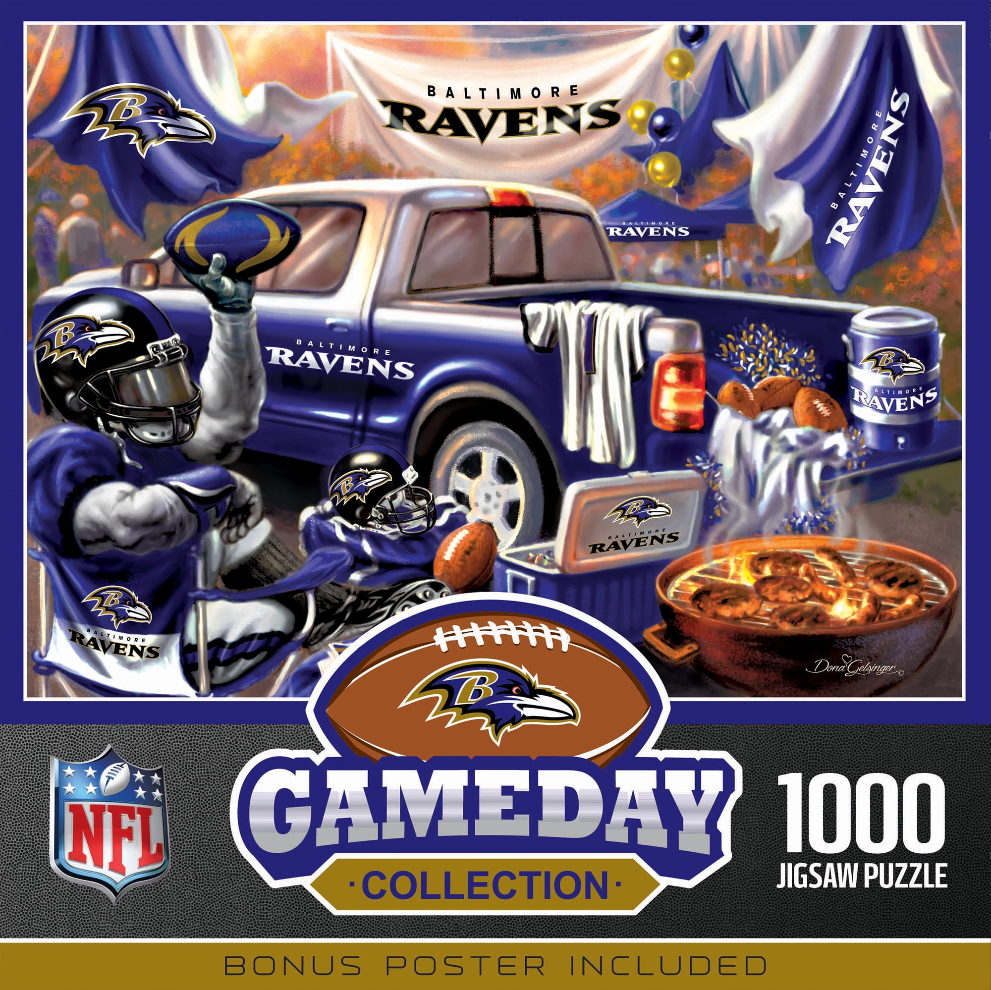 MasterPieces 1000 Piece Jigsaw Puzzle - NFL Baltimore Ravens