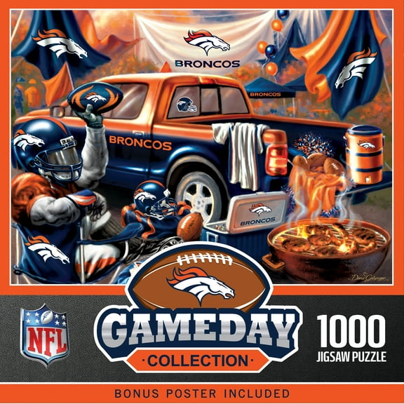 MasterPieces 1000 Piece Jigsaw Puzzle - NFL Denver Broncos Gameday