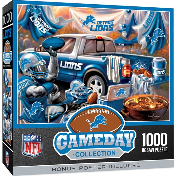 MasterPieces 1000 Piece Jigsaw Puzzle - NFL Detroit Lions Gameday