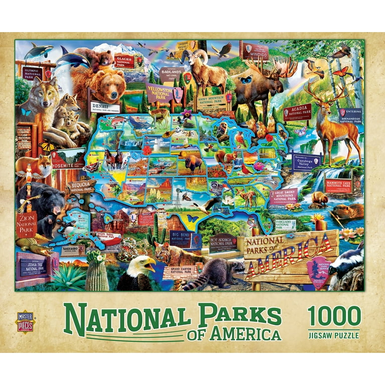 MasterPieces 1000 Piece Jigsaw Puzzle - National Parks - 19.25x26.75 