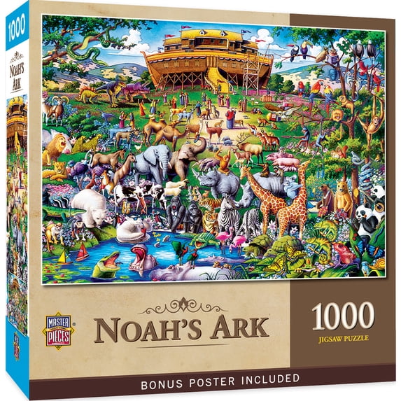 MasterPieces 1000 Piece Jigsaw Puzzle - Noah's Ark - 19.25"x26.75"