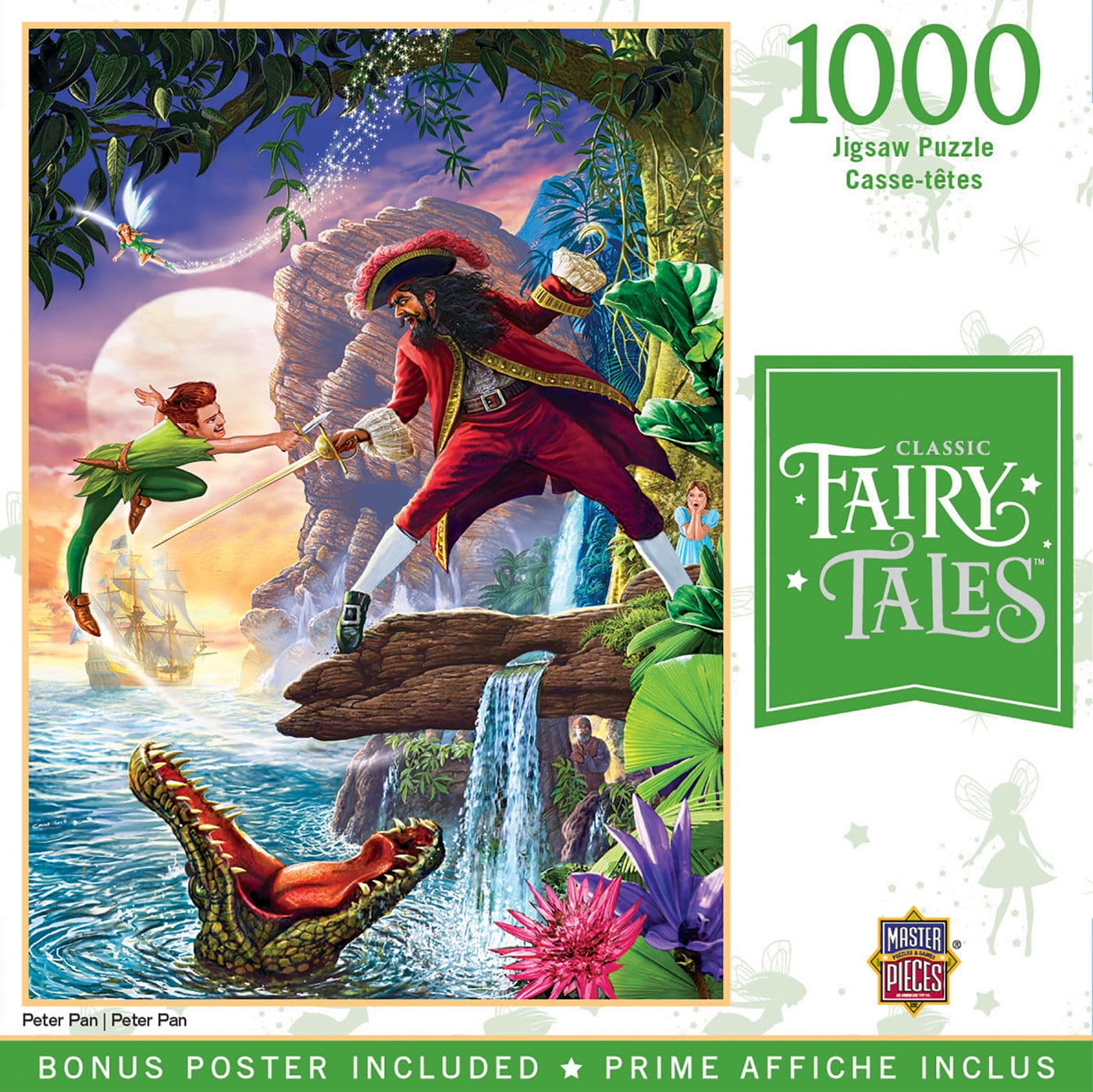 MasterPieces 1000 Piece Jigsaw Puzzle - Peter Pan - 19.25x26.75